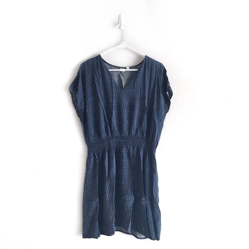 ⭐️5 for $25⭐️ GAP Blue Print V-Neck Mini Dress